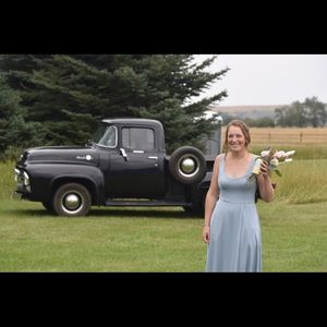 Light blue bridesmaid dress
